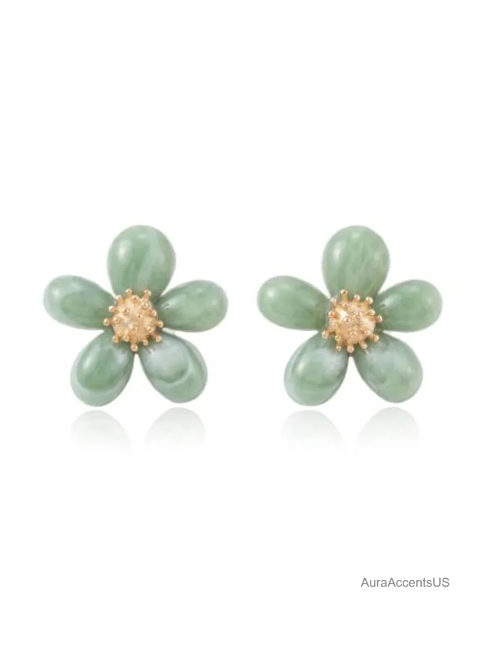 Acrylic Flower Stud Earrings Chunky Floral Statement Jewelry Party Gift